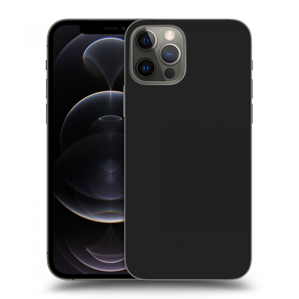 Picasee crna silikonska maskica za Apple iPhone 12 Pro - Clear