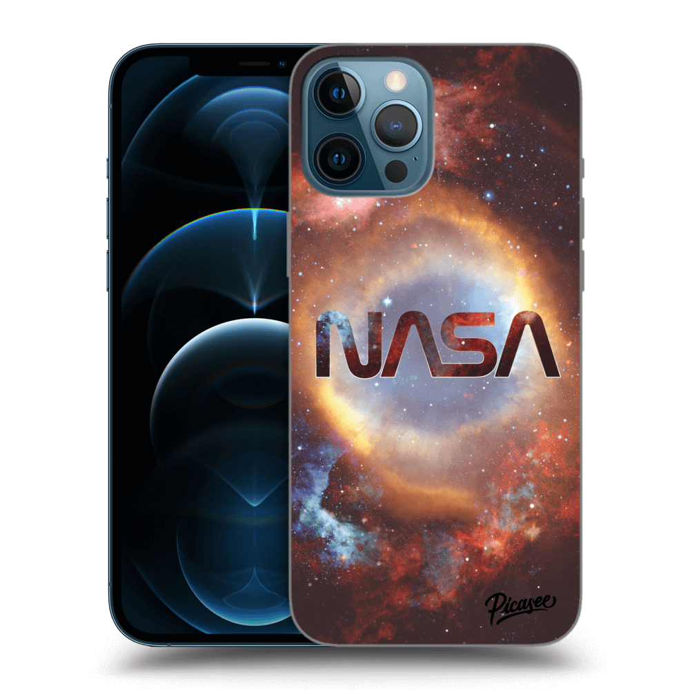 Picasee crna silikonska maskica za Apple iPhone 12 Pro Max - Nebula