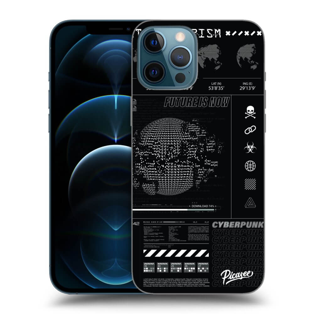 Picasee crna silikonska maskica za Apple iPhone 12 Pro Max - FUTURE