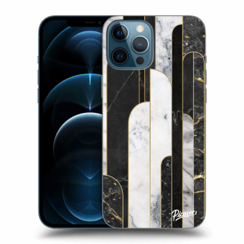 Maskica za Apple iPhone 12 Pro Max - Black & White tile