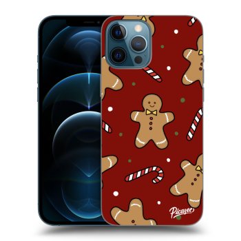 Picasee crna silikonska maskica za Apple iPhone 12 Pro Max - Gingerbread 2