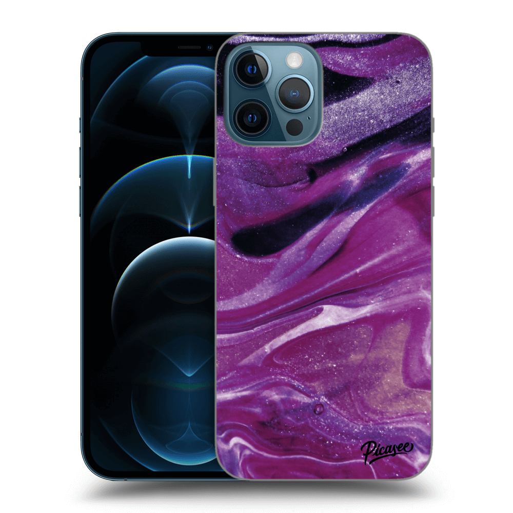 Picasee ULTIMATE CASE MagSafe za Apple iPhone 12 Pro Max - Purple glitter