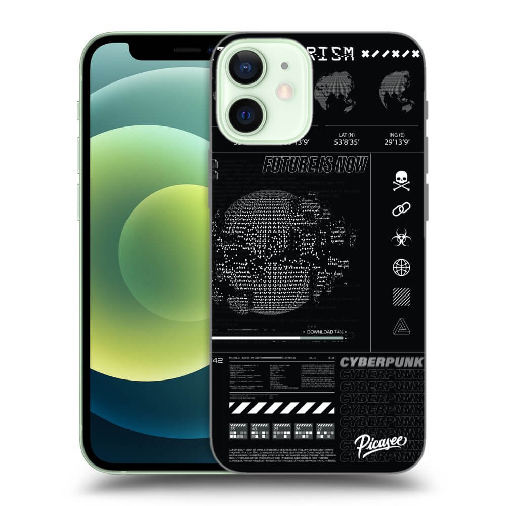 Picasee crna silikonska maskica za Apple iPhone 12 mini - FUTURE