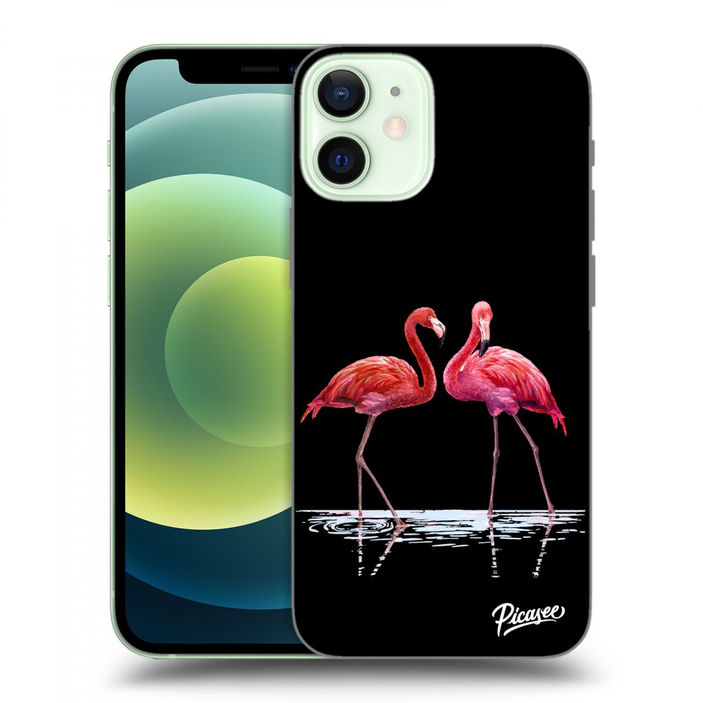 Picasee ULTIMATE CASE za Apple iPhone 12 mini - Flamingos couple