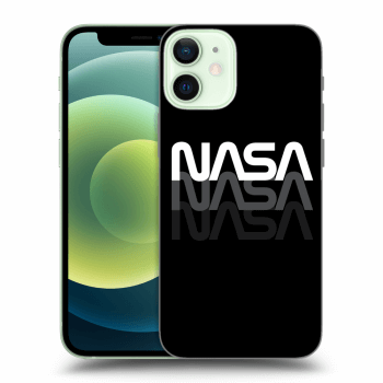 Picasee crna silikonska maskica za Apple iPhone 12 mini - NASA Triple