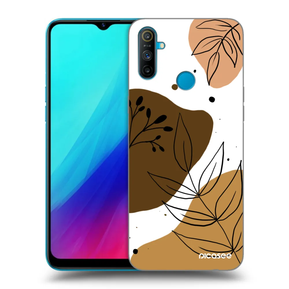Picasee crna silikonska maskica za Realme C3 - Boho style