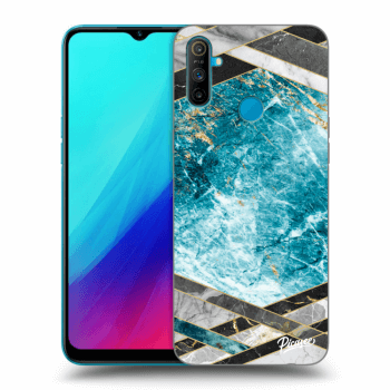 Maskica za Realme C3 - Blue geometry