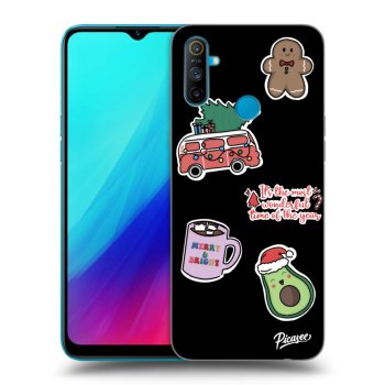 Maskica za Realme C3 - Christmas Stickers