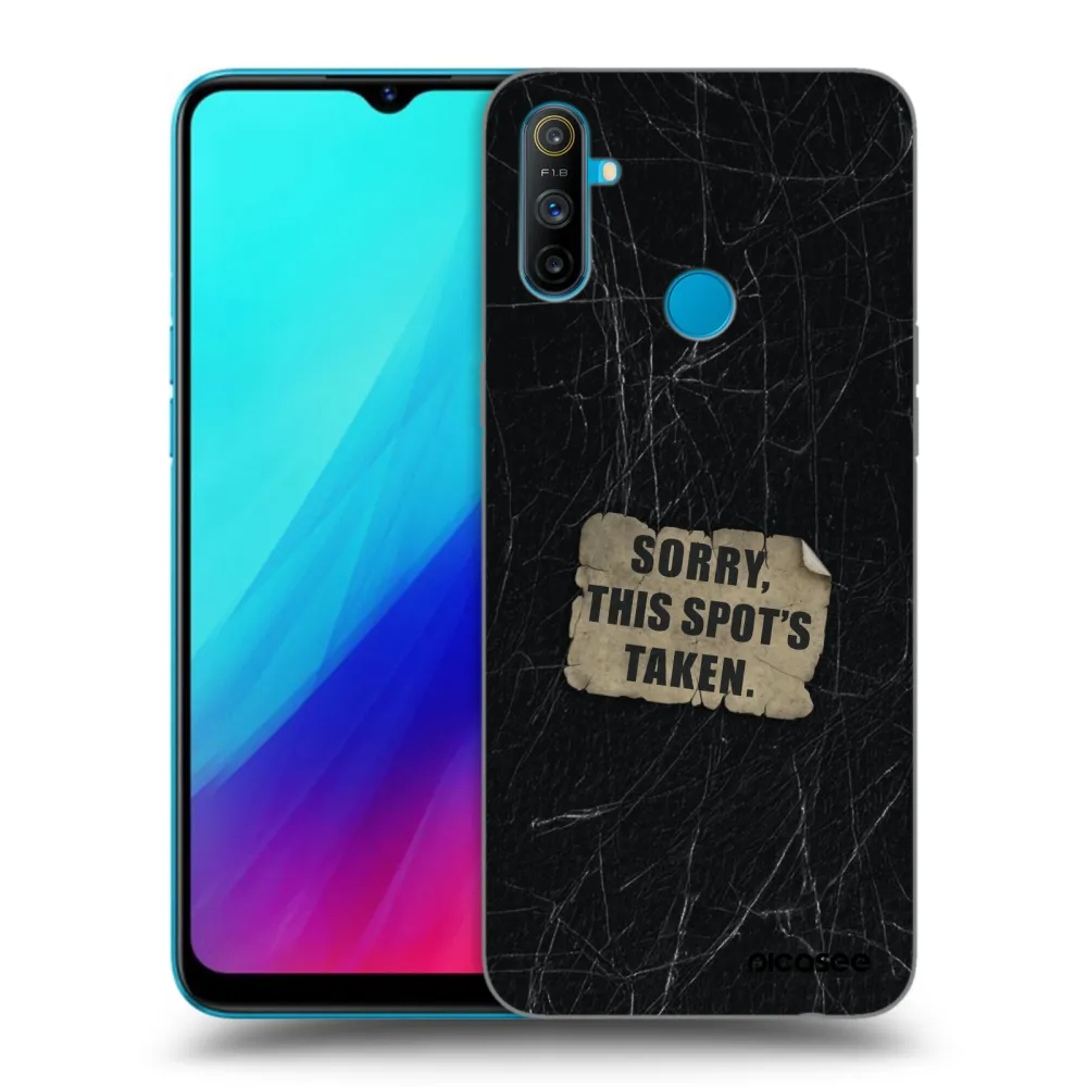 Picasee crna silikonska maskica za Realme C3 - SORRY