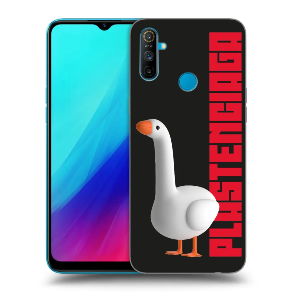 Picasee crna silikonska maskica za Realme C3 - Kiky Ricky