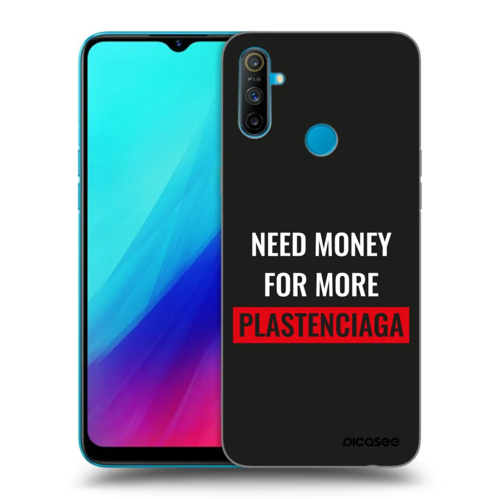 Picasee crna silikonska maskica za Realme C3 - More PLASTENCIAGA