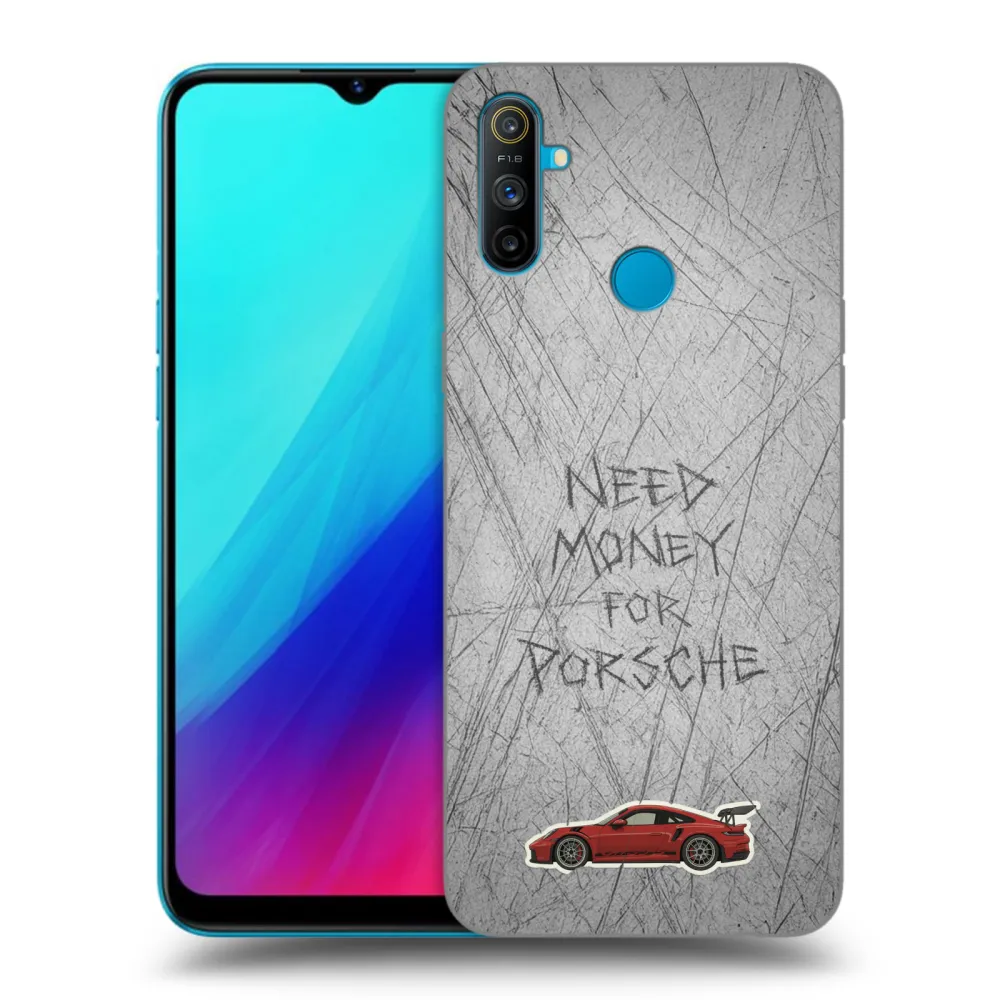 Picasee crna silikonska maskica za Realme C3 - Garage Scratch