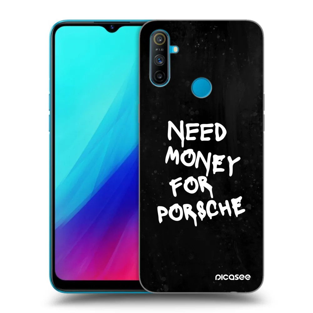 Picasee crna silikonska maskica za Realme C3 - Black Dollar