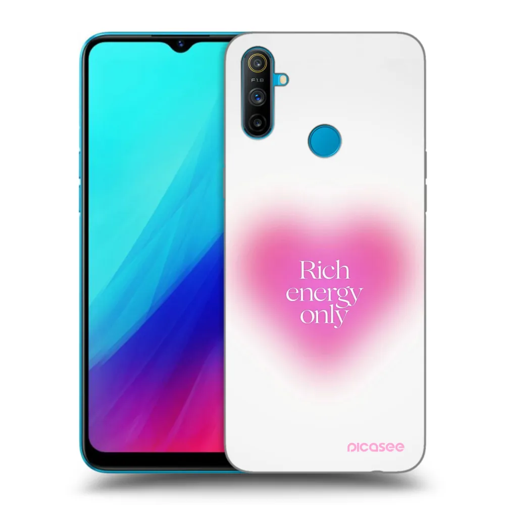 Picasee crna silikonska maskica za Realme C3 - Rich Energy