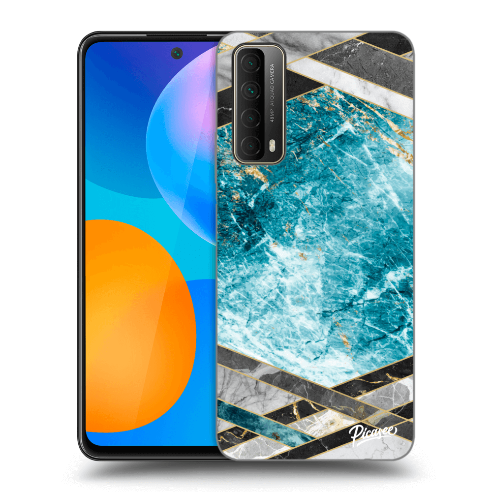 Picasee ULTIMATE CASE za Huawei P Smart 2021 - Blue geometry