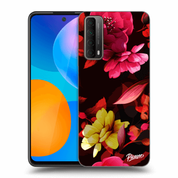 Picasee silikonska prozirna maskica za Huawei P Smart 2021 - Dark Peonny