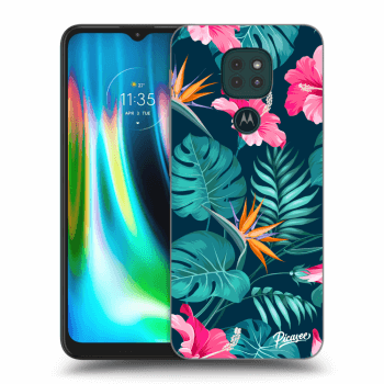 Maskica za Motorola Moto G9 Play - Pink Monstera