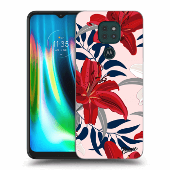 Maskica za Motorola Moto G9 Play - Red Lily