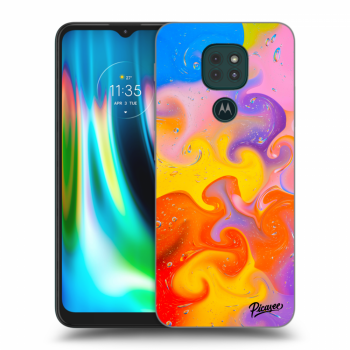 Picasee silikonska prozirna maskica za Motorola Moto G9 Play - Bubbles