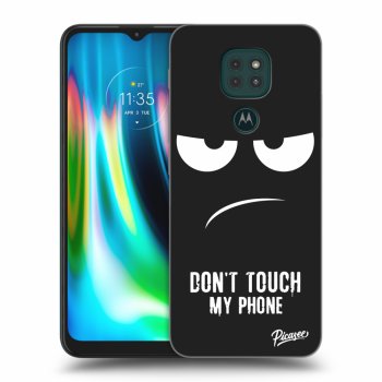 Picasee crna silikonska maskica za Motorola Moto G9 Play - Don't Touch My Phone