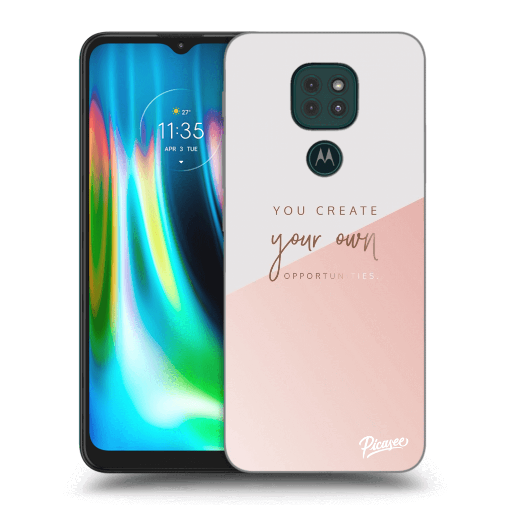 Picasee silikonska prozirna maskica za Motorola Moto G9 Play - You create your own opportunities