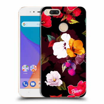 Picasee silikonska prozirna maskica za Xiaomi Mi A1 Global - Flowers and Berries