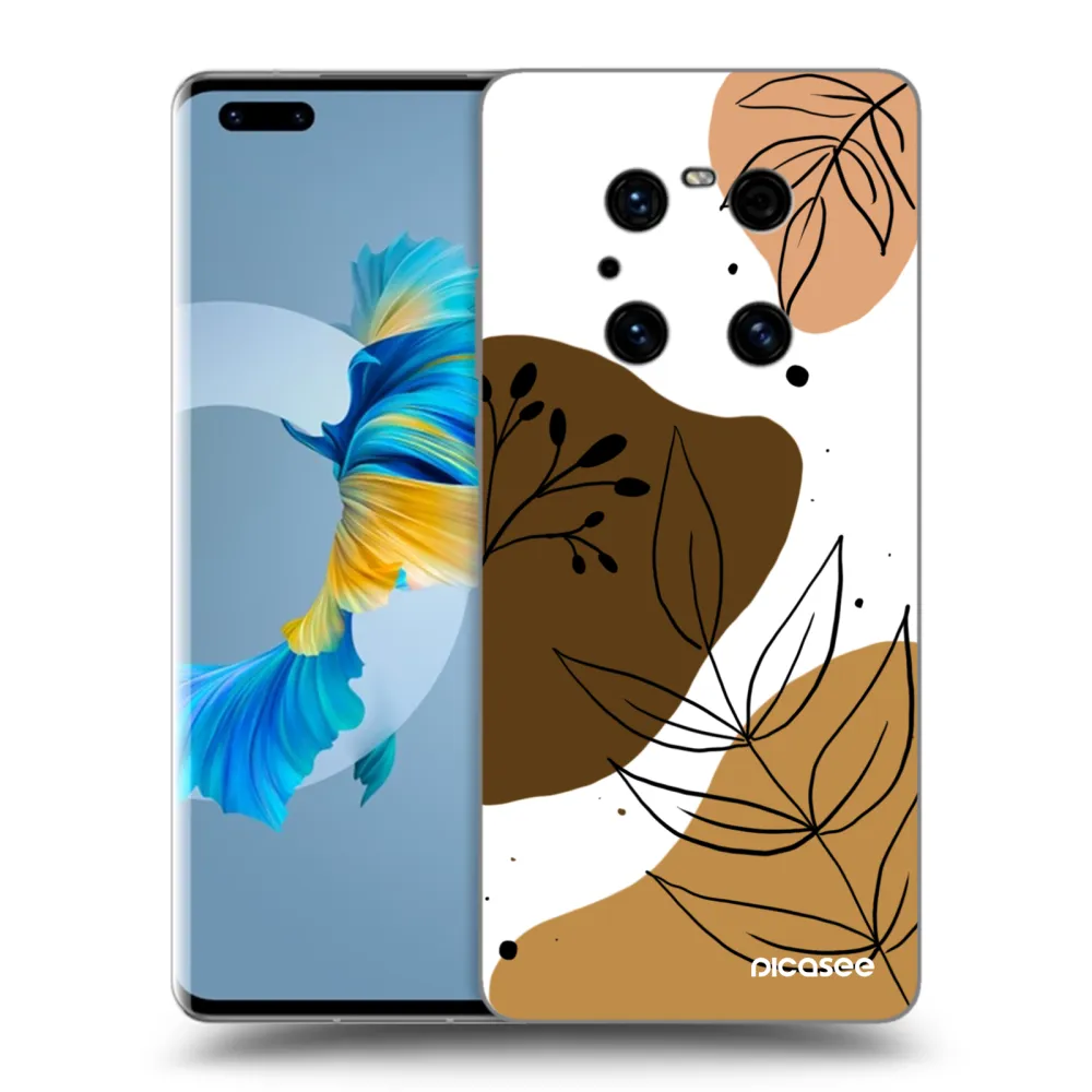 Picasee crna silikonska maskica za Huawei Mate 40 Pro - Boho style