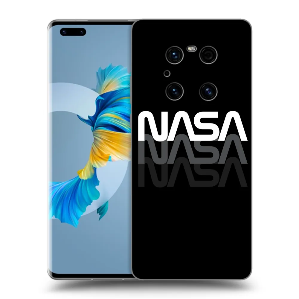 Picasee crna silikonska maskica za Huawei Mate 40 Pro - NASA Triple