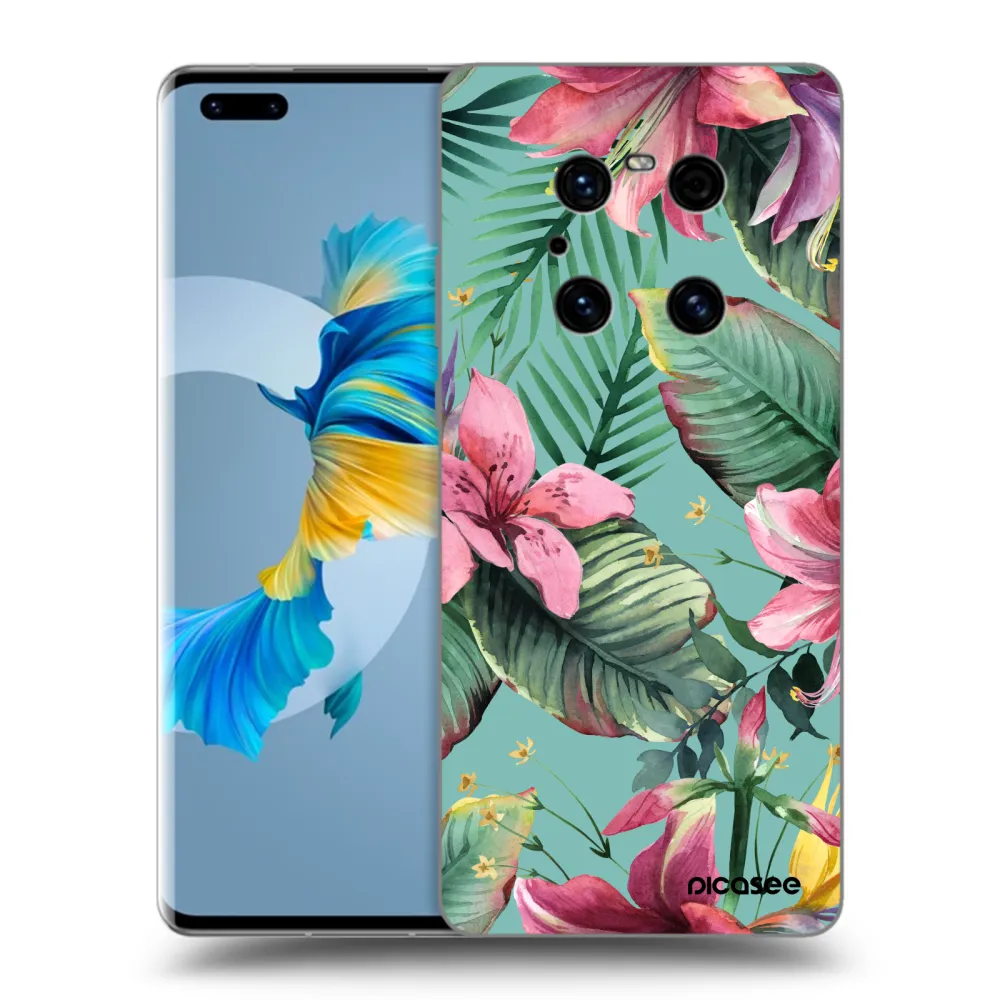 Picasee crna silikonska maskica za Huawei Mate 40 Pro - Hawaii
