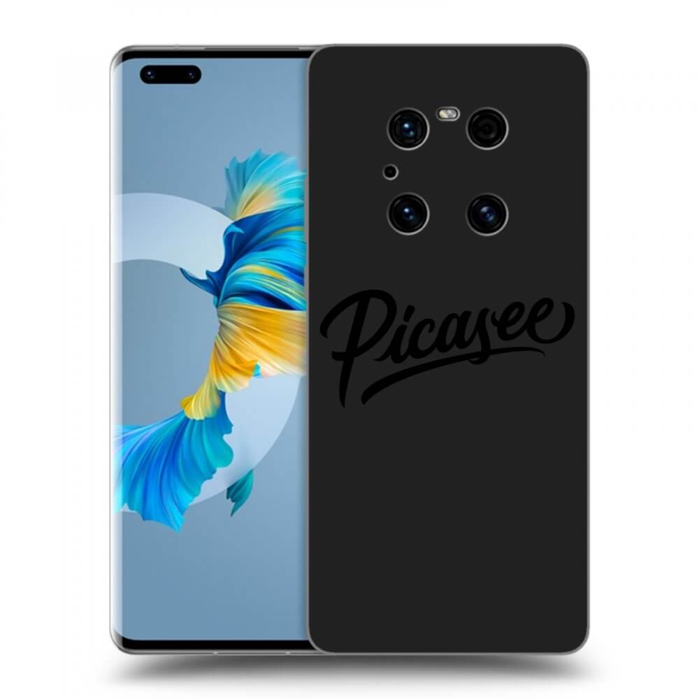 Picasee crna silikonska maskica za Huawei Mate 40 Pro - Picasee - old logo - black