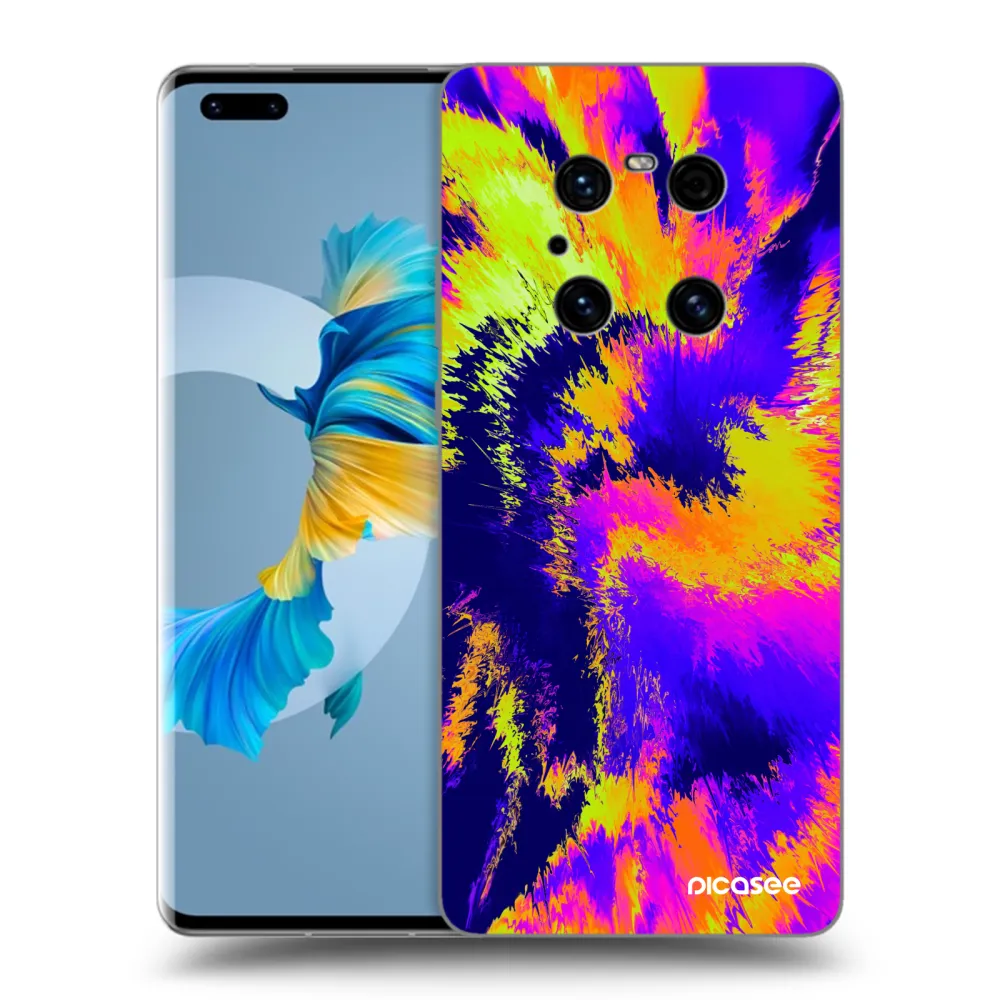Picasee crna silikonska maskica za Huawei Mate 40 Pro - Burn