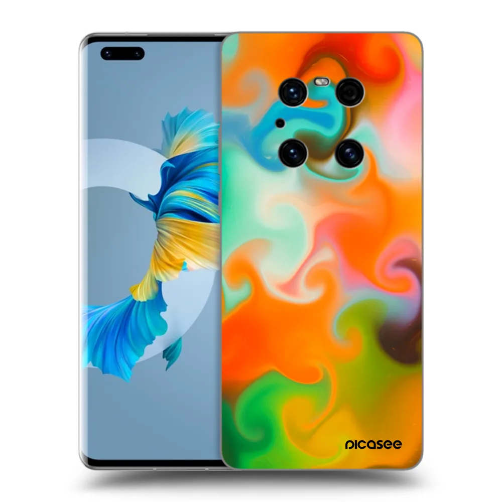 Picasee crna silikonska maskica za Huawei Mate 40 Pro - Juice