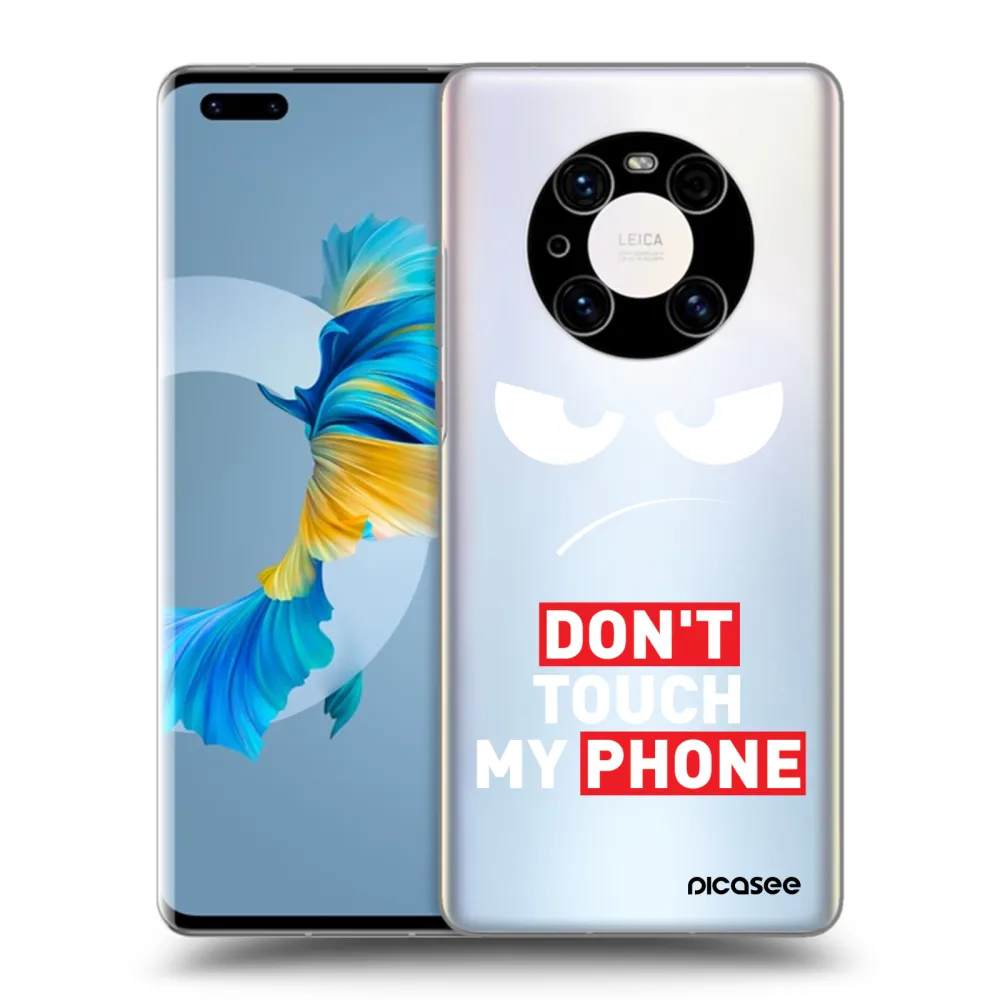 Picasee silikonska prozirna maskica za Huawei Mate 40 Pro - Angry Eyes - Transparent