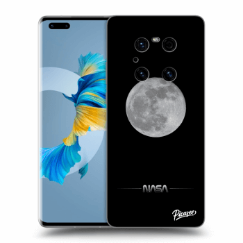 Picasee crna silikonska maskica za Huawei Mate 40 Pro - Moon Minimal