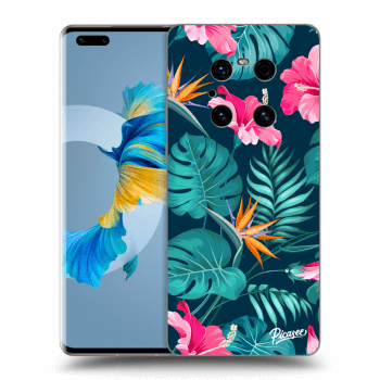 Maskica za Huawei Mate 40 Pro - Pink Monstera