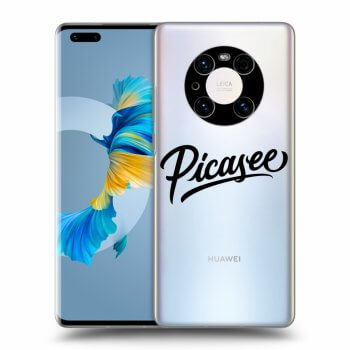 Picasee silikonska prozirna maskica za Huawei Mate 40 Pro - Picasee - old logo - black