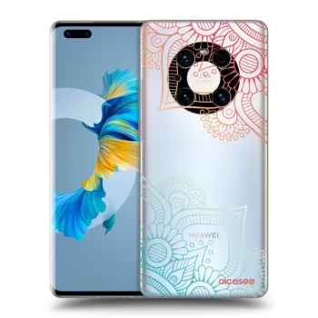 Picasee silikonska prozirna maskica za Huawei Mate 40 Pro - Flowers pattern