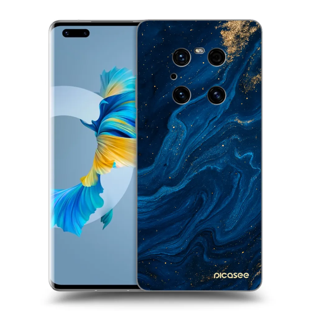 Picasee crna silikonska maskica za Huawei Mate 40 Pro - Blue
