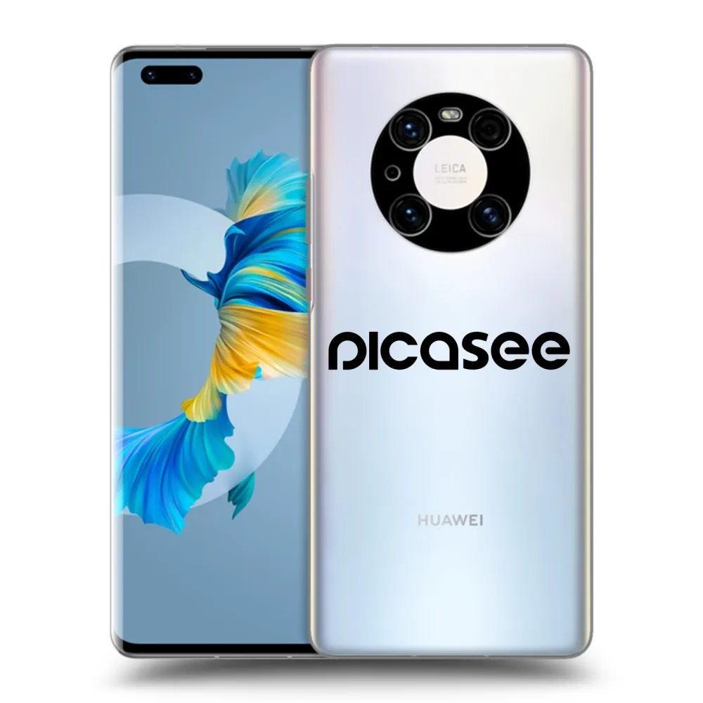 Picasee silikonska prozirna maskica za Huawei Mate 40 Pro - Picasee - new logo - black