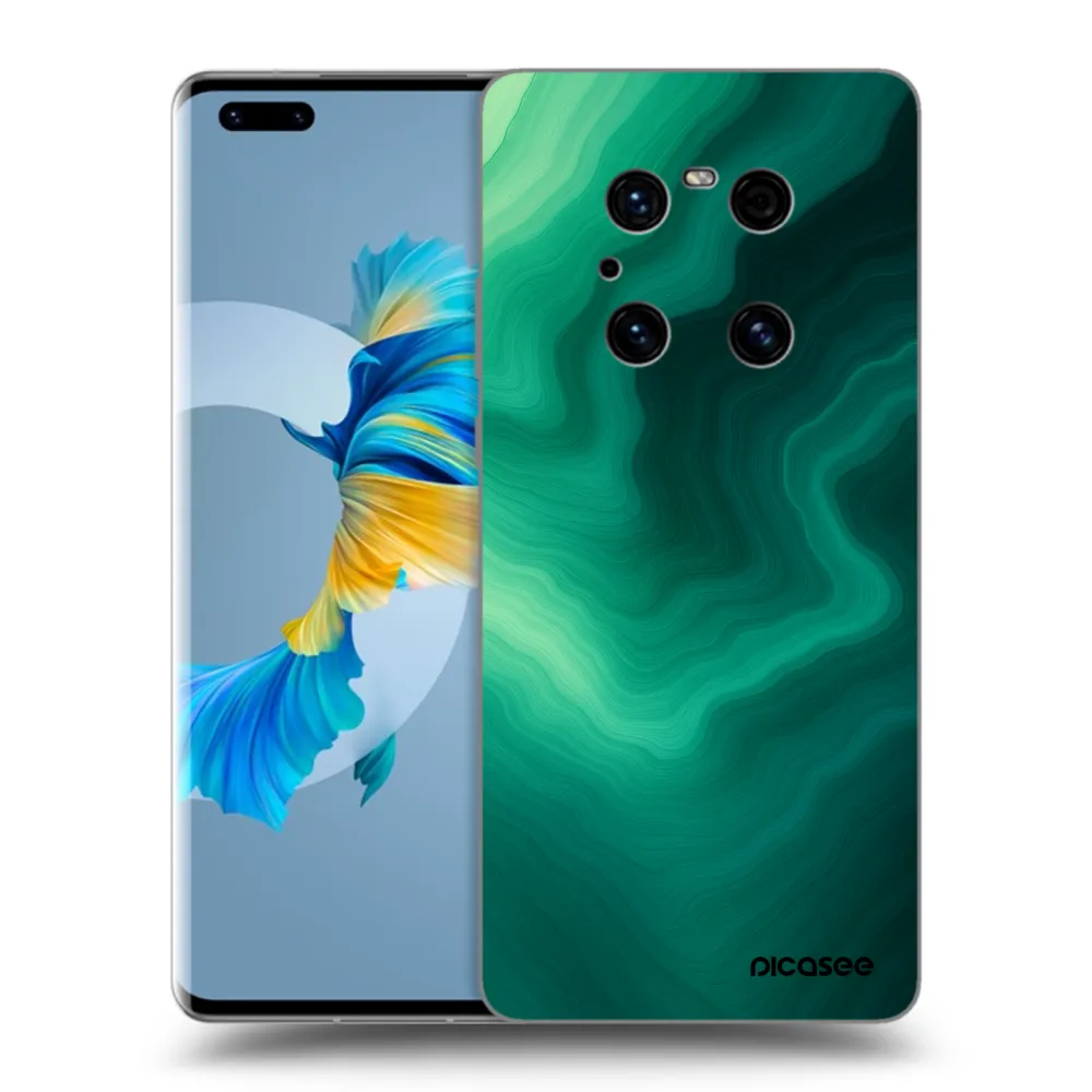 Picasee crna silikonska maskica za Huawei Mate 40 Pro - Malachite