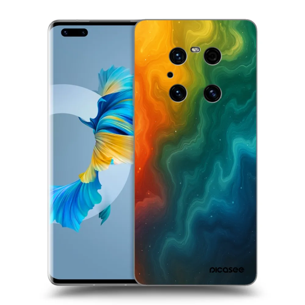 Picasee crna silikonska maskica za Huawei Mate 40 Pro - Solar