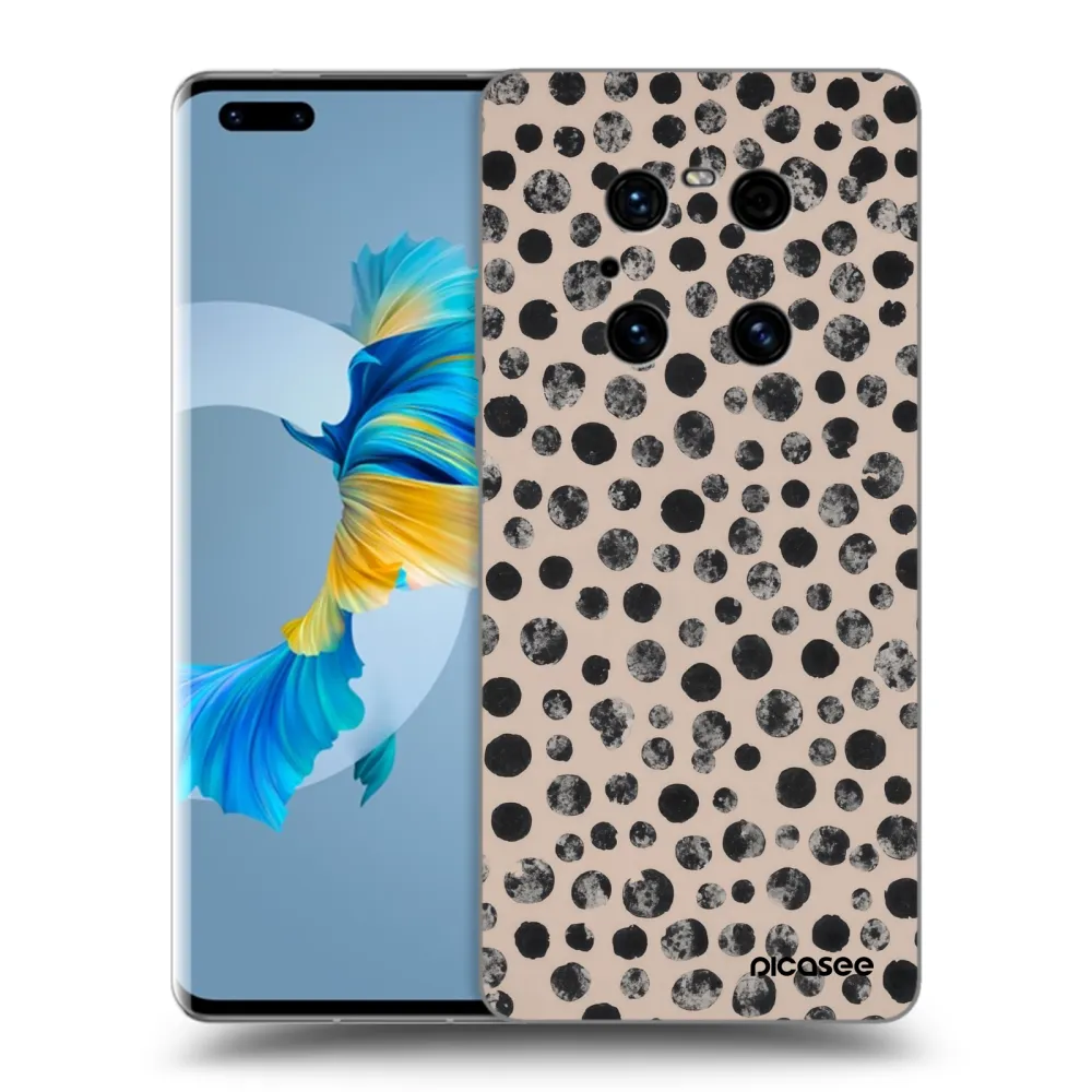 Picasee crna silikonska maskica za Huawei Mate 40 Pro - Dots