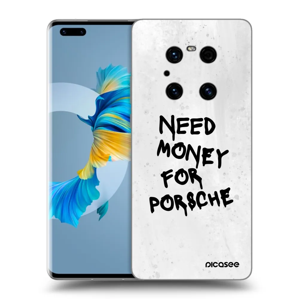 Picasee crna silikonska maskica za Huawei Mate 40 Pro - White Dollar