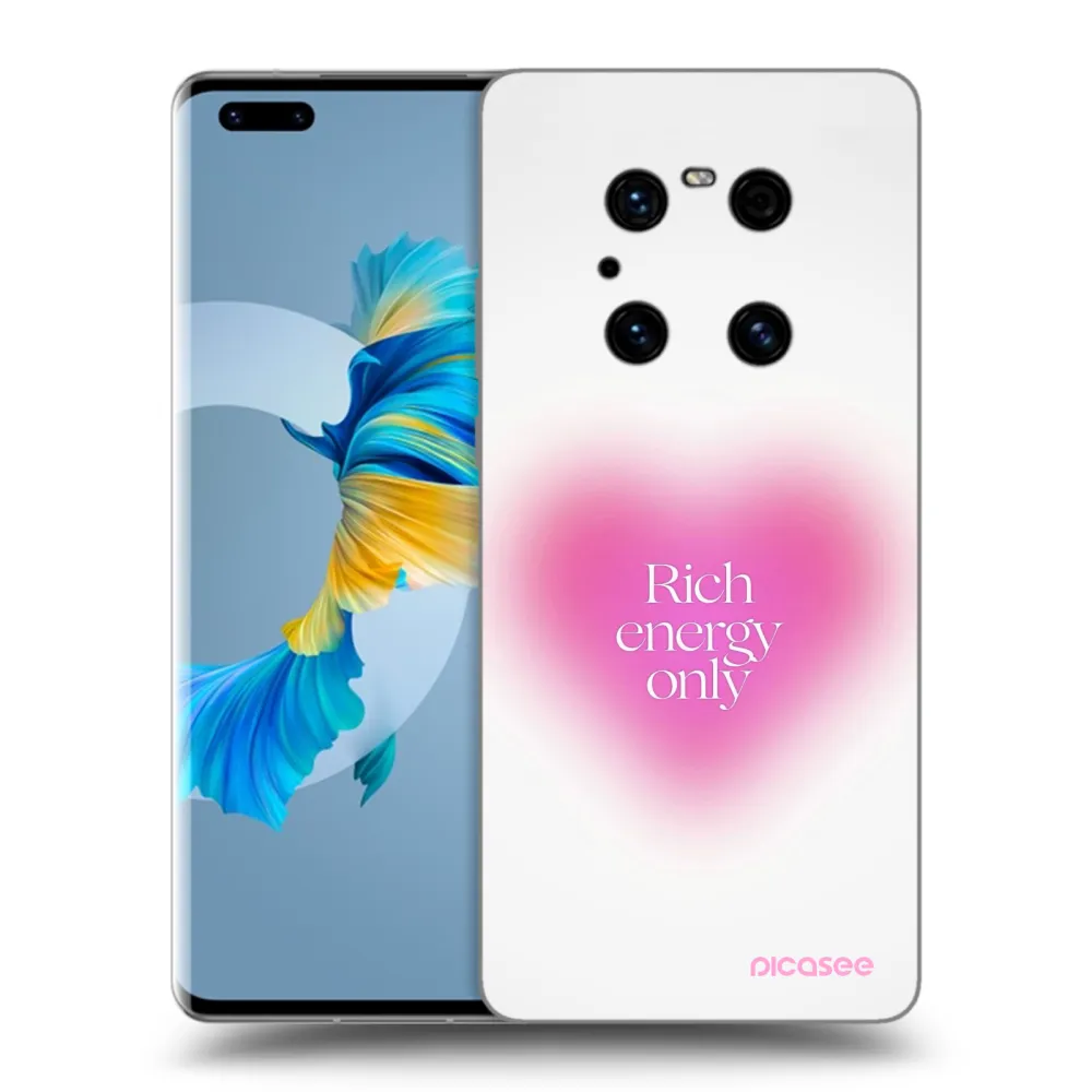 Picasee crna silikonska maskica za Huawei Mate 40 Pro - Rich Energy