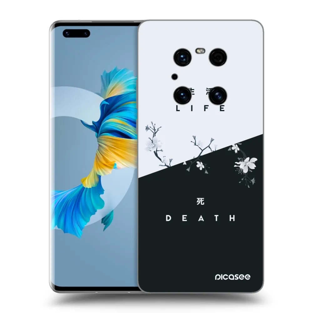 Picasee crna silikonska maskica za Huawei Mate 40 Pro - Life - Death