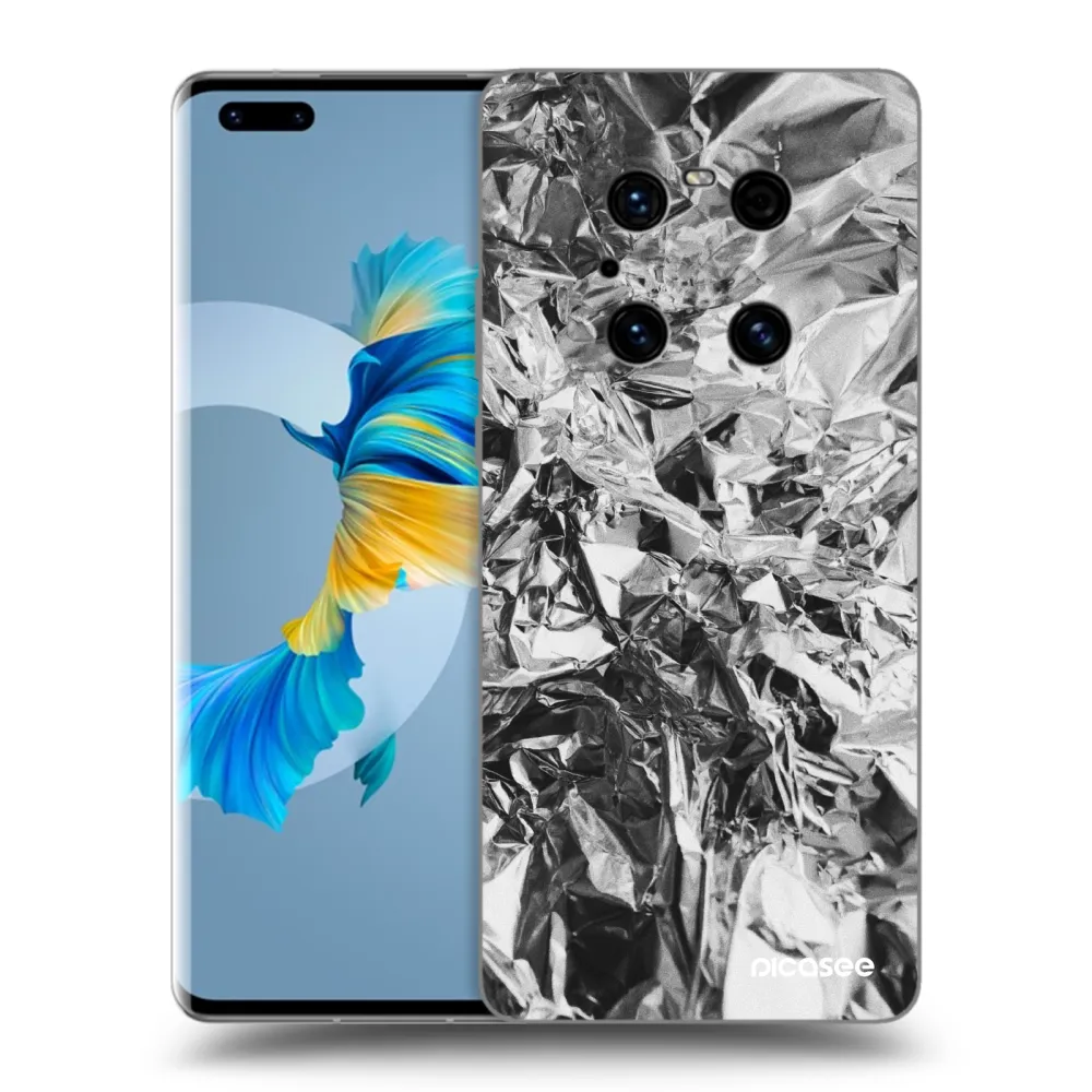Picasee crna silikonska maskica za Huawei Mate 40 Pro - Chrome