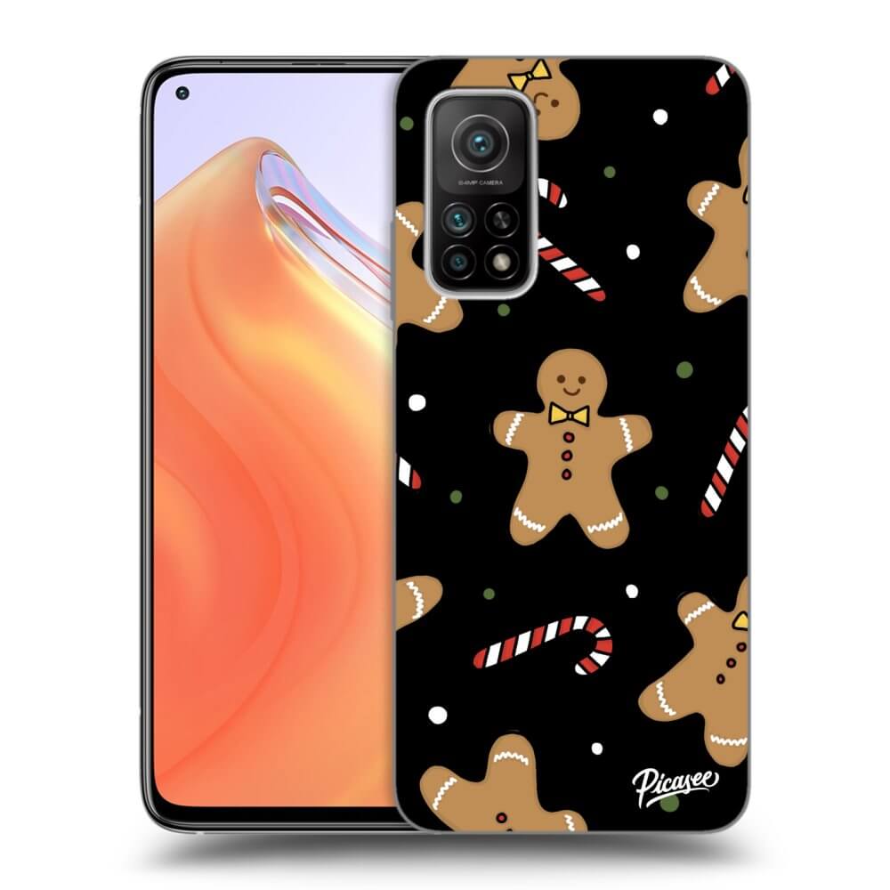 Picasee crna silikonska maskica za Xiaomi Mi 10T - Gingerbread