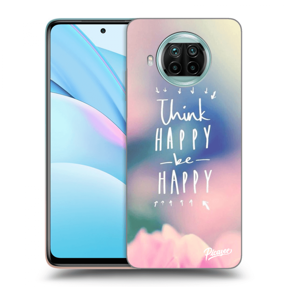 Picasee crna silikonska maskica za Xiaomi Mi 10T Lite - Think happy be happy