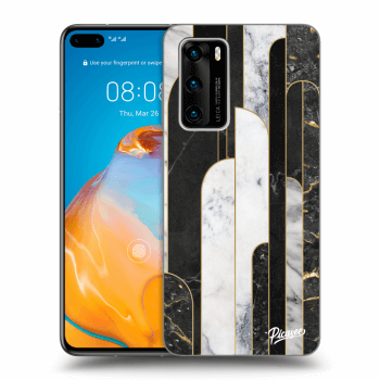 Maskica za Huawei P40 - Black & White tile