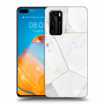 Maskica za Huawei P40 - White tile